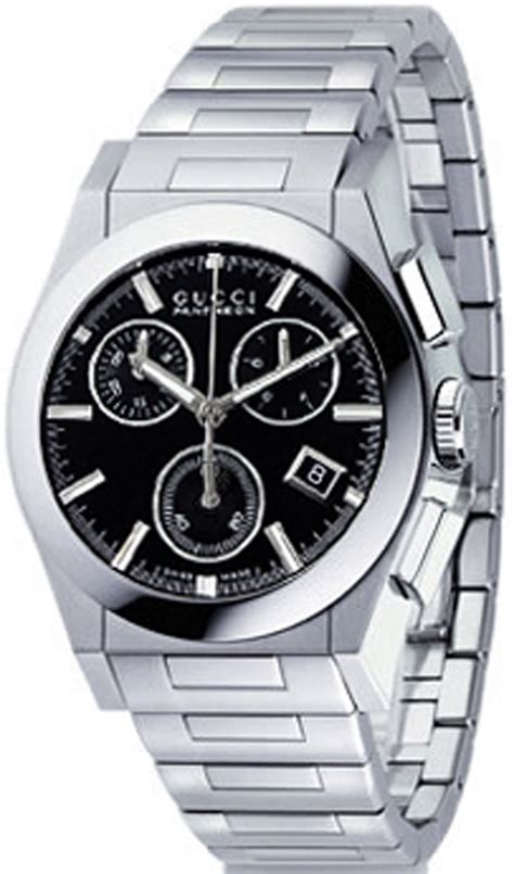 YA115406 Gucci 115 Pantheon Chronograph Medium Steel Watch